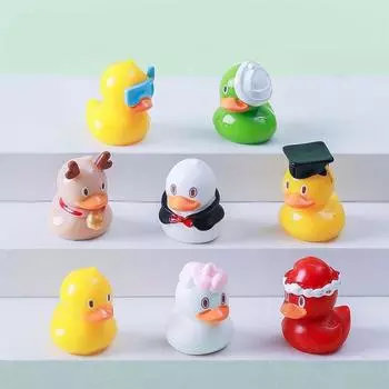 Изделия из смолы Фигурки уток Миниатюрные милые микро-ландшафтные украшения Домашний декор рабочего стола Style 1