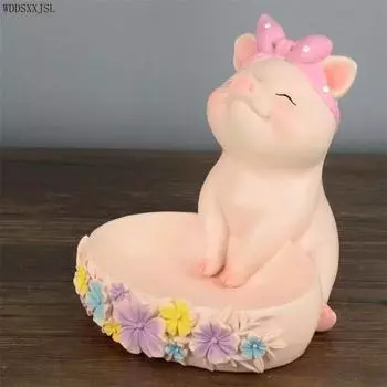 Изделия из смолы креативные абстрактные свиньи украшения для хранения ключей украшения для дома украшения для гостиной украшения для рабочего стола