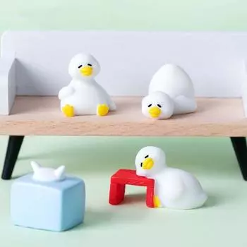 Изделия из смолы Модель животного Мини Микро Ландшафтный Декор Фигурки Уток Домашний Декор Рабочего Стола Style 1