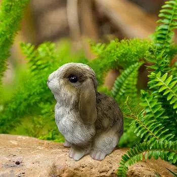Изделия из смолы, Симпатичные мультяшные имитации, Садовый двор, Уличный креативный дизайн с маленькими животными One Size