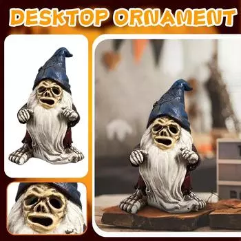 Изделия из смолы, Скелеты на Хэллоуин, Пожилые украшения, Открытые дворы, Гостиные, Маленькие украшения, Подарки One Size