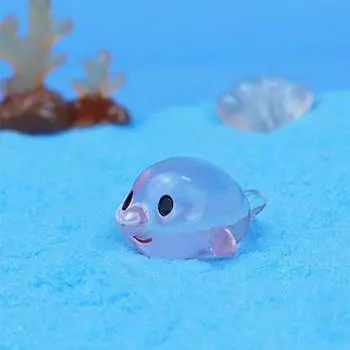 Изделия из смолы, светящееся украшение в виде животного океана, симпатичная мини-статуэтка животного океана, настольные аксессуары Style 2