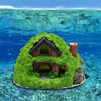 Изделия ручной работы, 1 шт., украшение для аквариума, смоляная бойцовая рыбка, скрытая пещера, рептилия, скрытые аксессуары для ландшафта Pack of 1