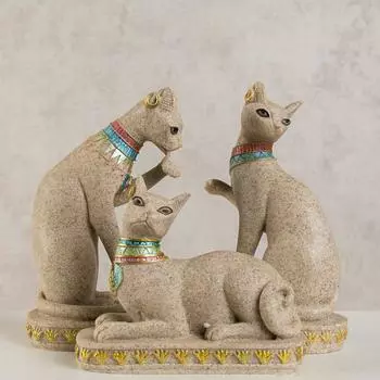 Изделия ручной работы Египетская кошка украшения из смолы креативное украшение для дома украшения подарочные украшения из смолы Статуэтки Скульптура