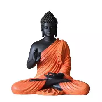 Изделия ручной работы из смолы для медитации Статуя Будды-идола Подарочный предмет Подарочный предмет Домашний декор из полистоуна ПОСЛЕДНИЕ