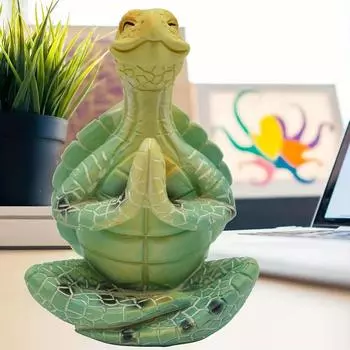 Изделия ручной работы из смолы, украшения, йога, медитация, украшения для дома One Size зелёный