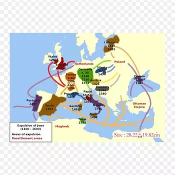 Изгнание евреев из Испании Англия Термопереносная печать Виниловые заплатки Наклейка для одежды Аппликации своими руками Моющиеся заплатки