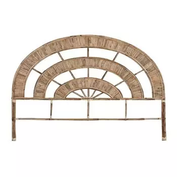 Изголовье DKD Home Decor Натуральное дерево Ротанг 179 x 4 x 129 см