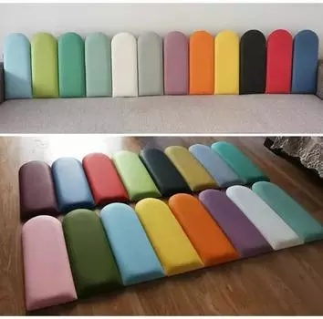 Изголовье кровати 20x50 см, декор для спальни, изголовье, деревянные настенные панели, украшение для дома, татами, противоударный мягкий коврик для задней стенки 20x50cm белый