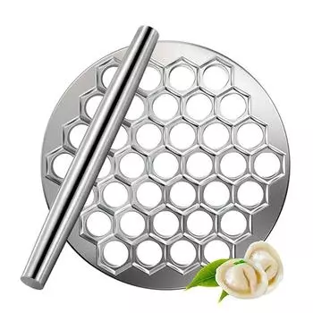 Изготовитель сплава Make Kitchen Holes Pelmeni Алюминиевые инструменты Равиоли Пельмени Форма 37 Металл Русская Резак