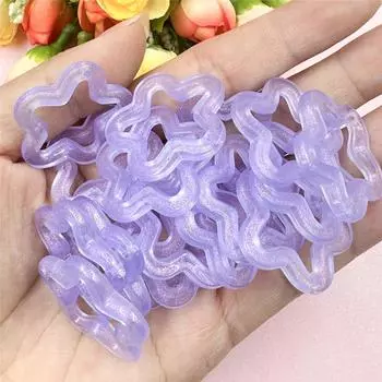 Изготовление акриловых украшений с отверстием, бусины ручной работы для ожерелья, сережек, 40 шт., 29,4 мм, аксессуар, материал для бисероплетения своими руками жёлтый