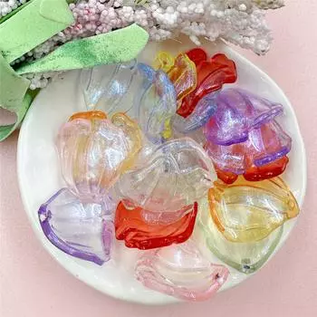 Изготовление аксессуаров, акрил 20,6*22,9 мм, креативные 20 шт., брелок «сделай сам», бусины, материал, большой лепесток, ювелирное изделие, кулон, блестящие серьги синий