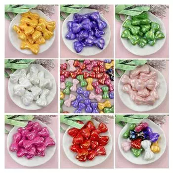 Изготовление брелока 15,8*28,8 мм для браслета 10 шт. ожерелье акриловые большие бусины-банты ослепительные модные аксессуары для бисера зелёный