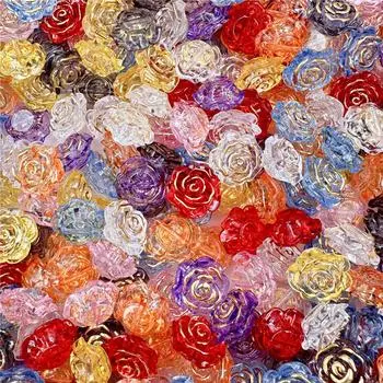 Изготовление цепочки для телефона акриловые розовые бусины 5 шт. 18,6 мм ювелирные аксессуары модный подарок материал ручной работы DIY аксессуар красный