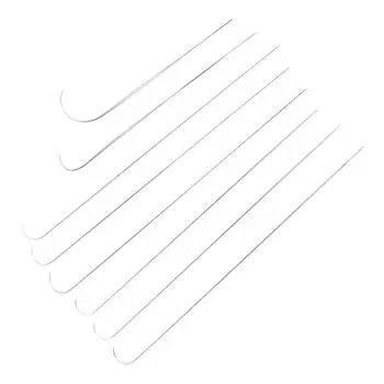 Изготовление изделий из нержавеющей стали Тонкие иглы для бисера Аксессуары для самостоятельного изготовления Изогнутые иглы для бисера Швейные инструменты 1pcs D