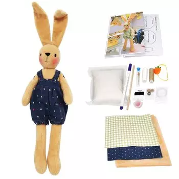 Изготовление кукол для взрослых и детей, шитье чучел животных своими руками, милые подарки в виде животных для кукол ручной работы, наборы для творчества, наборы, куклы, девочки, наборы. (Мальчик-кролик)