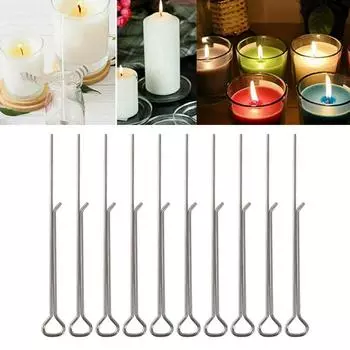 Изготовление свечей своими руками Металлические центрирующие инструменты Фитиль Стержни Зажимы для фитиля Держатели для фитиля свечи 10pcs