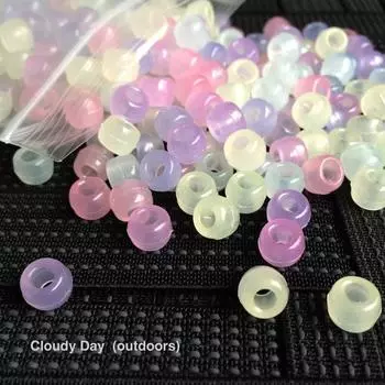 Изготовление УФ-ювелирных изделий, браслет из бисера, свободные бусины, 100 шт./упак., ювелирные аксессуары своими руками для изменения цвета, 8 мм