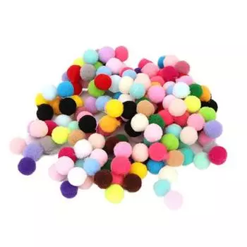 Изготовление украшений своими руками, сочетание цветов, высокоэластичные помпоны, цветные капли, 10 мм, 300p, разные цвета, 2 шт., корейские игрушки