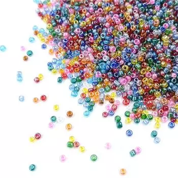 Изготовление ювелирных изделий 1000 шт. для серег, ожерелья, акриловые бусины из проса, бусины, свободные бусины, браслет из материала ручной работы, сделай сам белый