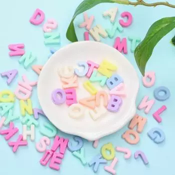 Изготовление ювелирных изделий 20/60 шт. круглые буквы-капли «сделай сам» для свободных бусин 5