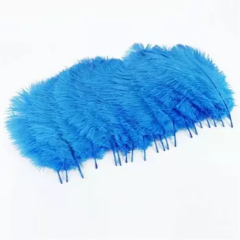 Изготовление ювелирных изделий Красочные аксессуары для вечеринок Страусиные перья Плюмы Домашний декор Украшения для одежды S жёлтый