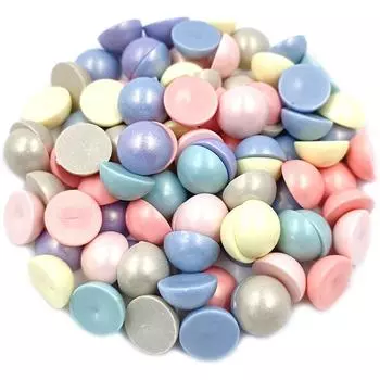 Изготовление ювелирных изделий Macaron матовый кулон 20 шт. 12 мм оптовая продажа DIY для полукруглых бусин ожерелье браслет фиолетовый