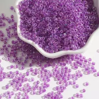 Изготовление ювелирных изделий оптом DIY для стекла 500-100 шт. 2/3/4 мм свободные бусины ожерелье браслет кулон 2mm 500Pcs темно-фиолетового