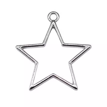 Изготовление ювелирных изделий Подвески с полыми звездами оптом Украшения 20 шт.