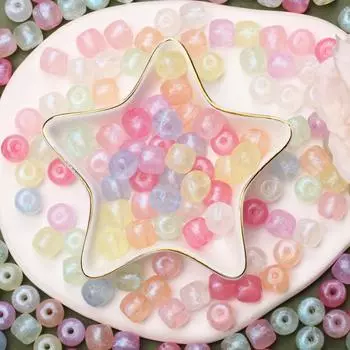 Изготовление ювелирных изделий, россыпи бусин, мода, 8 цветов, акриловые украшения, аксессуары, браслеты, 100 шт., серьги 9,7*10,8 мм, ожерелье своими руками жёлтый