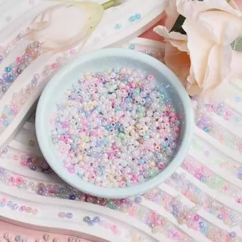 Изготовление ювелирных изделий серьги 2/3/4 мм стеклянные модные свободные бусины кулон 1500-3000 шт. ручная работа брелок кремовая серия DIY аксессуары для дома 2mm/3000pcs разноцветный