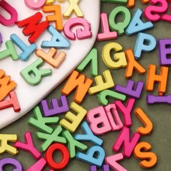 Изготовление ювелирных изделий своими руками, 26 букв, свободные бусины, акриловые буквы, браслет, ожерелье, аксессуары разноцветный