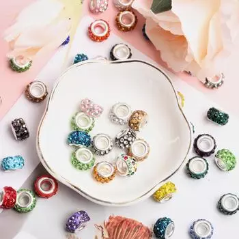 Изготовление ювелирных изделий своими руками, хрустальные акриловые бусины, 50 шт., ожерелье, аксессуары для браслетов, 12 мм, подвесные бусины 50Pcs разноцветный