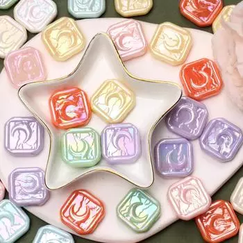 Изготовление ювелирных изделий своими руками, материал ручной работы, DIY украшения для волос, аксессуары, акриловые модные 23*22,5 мм, бусины с облаком и луной, 7 шт. фиолетовый