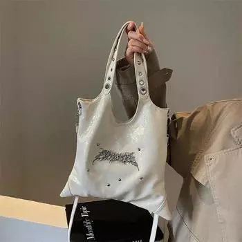 Изготовленная на заказ повседневная сумка через плечо с наклейкой из плутония на молнии, новая универсальная, вместительная, модная, изысканная сумка через плечо