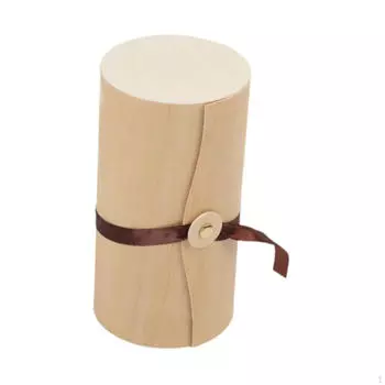 Изготовленная вручную деревянная коробка для хранения очков и ювелирных изделий с застежкой-веревкой Soft D