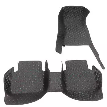 Изготовленные на заказ автомобильные коврики для второго пилота + черный белый