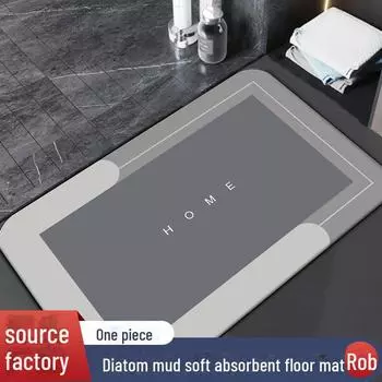 Изготовленные на заказ быстросохнущие водопоглощающие коврики из диатомовой грязи для входа в дом и туалета. 40x60 cm Diatom Mud