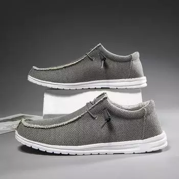 Изготовленные на заказ лоферы большого размера dude tide amazon повседневная обувь мужская мягкая подошва легкая парусиновая обувь мужская обувь 39 серый