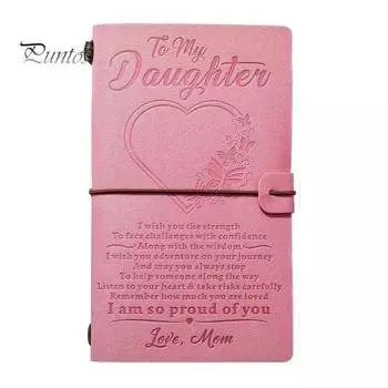 Изготовленный вручную блокнот из искусственной кожи, плотная бумага, настраиваемые шрифты для текста, прочный ежедневник с цветочным узором, обложка для блокнота A