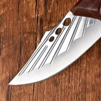 Изготовленный вручную кованый нож из нержавеющей стали для разделки мяса, фруктов, кухонные ножи, универсальные ножи для нарезки мяса, хлеба, фруктов, кожуры