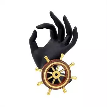 Изготовленный вручную штурвал из дерева премиум-класса в морском стиле | Эксклюзивный настенный декор в пиратском стиле |