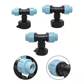 Изготовлены из пластика Сад Крупная резьба мм PE фитинги Tee outlet 25mm