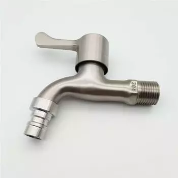 Излив для смесителя для стиральной машины из нержавеющей стали с 4-точечным краном для стиральной машины