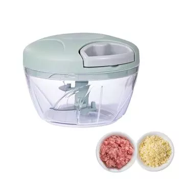 Измельчение легко просто потяните давилку для чеснока с помощью чесночной грязи holy easy до 500 мл зеленого устройства, измельчителя, компактного, струнного, инструмента, многофункционального,