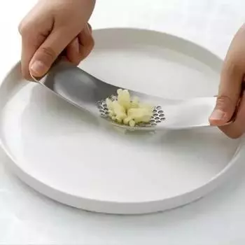 Измельчитель чеснока из нержавеющей стали, ручная чесночная мясорубка, измельчитель чеснока, инструмент для фруктов и овощей, кухонные принадлежности, гаджет