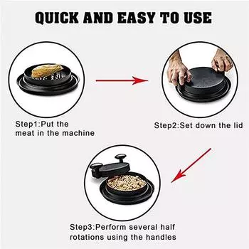 Измельчитель для курицы Чаша Машина для измельчения мяса Ручной кухонный комбайн Измельчитель Мясорубки красный