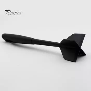 Измельчитель фарша, блендер для мяса, кухонный инструмент, пресс для мяса для бургеров, толкушка для картофеля, антипригарное кухонное приспособление с эргономичной ручкой чёрный