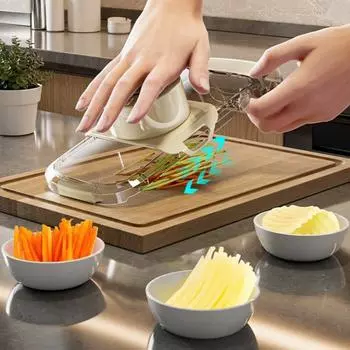 Измельчитель фруктов и овощей из нержавеющей стали, многофункциональный овощерезка, шинковка, кухонный гаджет