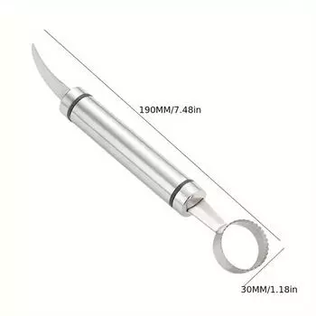 Измельчитель фруктов из нержавеющей стали с двумя головками - Извлечение косточек граната и Чистка цитрусовых Набор кухонных гаджетов 1pc
